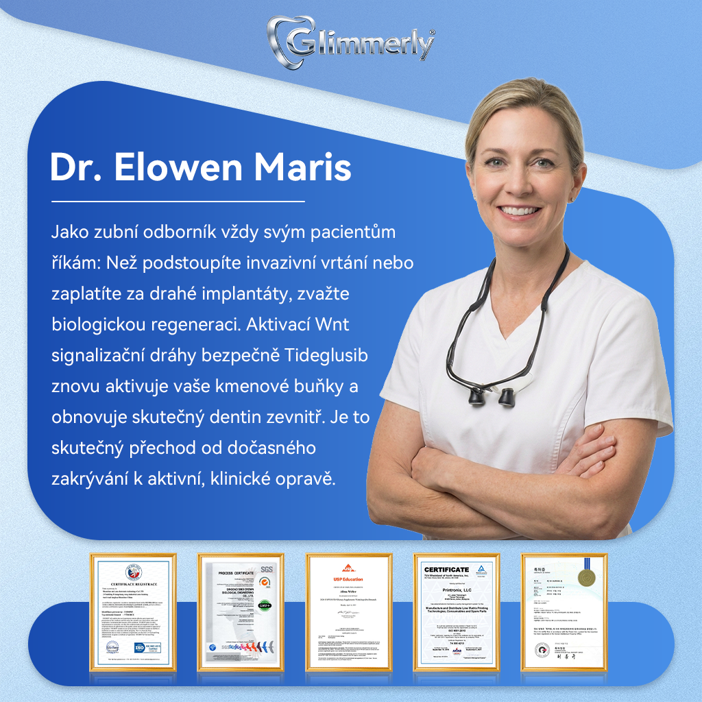 🎊Glimmerly® 🦷Microneedle naplast pro opravu zubi a dasni s Tideglusibem  |Pokročilé zubní pásky s aktivací kmenových buněk (obnovuje sklovinu a dentin • posiluje dásně • odstraňuje plak a zápach • zastavuje citlivost zubů) 3.0
