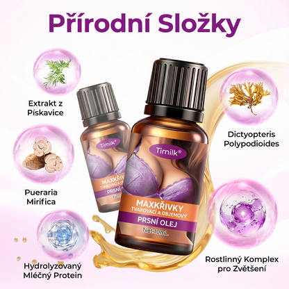 ✔️Timilk® MAXKŘIVKY TVAROVACÍ A OBJEMOVÝ PRSNÍ OLEJ