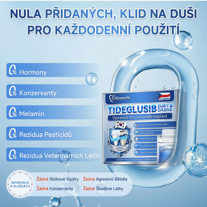 🎊Glimmerly® 🦷Microneedle naplast pro opravu zubi a dasni s Tideglusibem  |Pokročilé zubní pásky s aktivací kmenových buněk (obnovuje sklovinu a dentin • posiluje dásně • odstraňuje plak a zápach • zastavuje citlivost zubů) 3.0